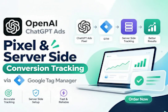 fix or setup openai chatgpt ads tracking, chatgpt pixel, conversion API via GTM