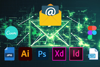 convert PSD, ai, xd, to HTML email template within 24 hours