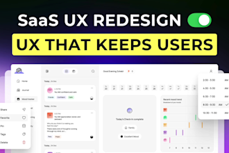 redesign your saas platform product ui ux with UX research in figma