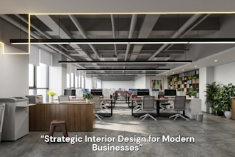 design and render office and commercial interior spaces