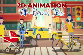 create a colorful animated explainer 2d video with motion graphics