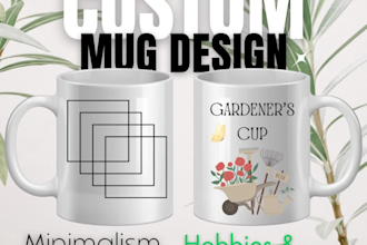 create beautiful custom design coffee mugs