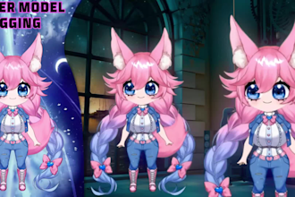design and rig professional live2d vtuber models for vtuber studio