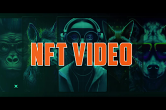 make stunning nft video or nft promo, dynamic nft promo, or crypto video