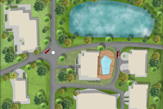 render architectural site plan master plan landscape design