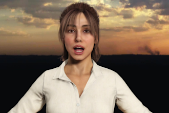 do custom 3d character design, game assets 3d animation