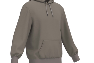 do 3d realistic hoodie rotation for clothing