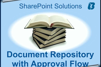 develop a sharepoint document repository with multi level approval flow