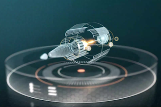 create 3d hologram animation 3d spinning logo futuristic animation 3d hologram