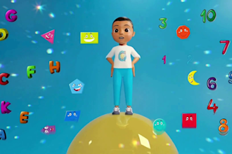 do kids 3d animation, cartoon music video, 3d kids video, 3d kids youtube intro