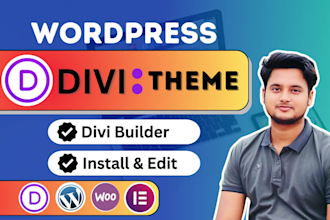 create divi wordpress website, divi website design with divi theme
