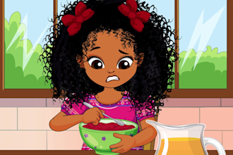 create african american illustrations for children book