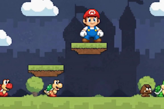 do 16bit 8bit modern 16bit sprite sheet art character for indie game development