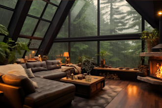 create high quality 4k rain video for relaxing ambiance