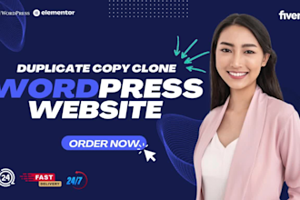 duplicate wordpress website, copy clone any website
