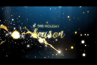 create custom christmas, new year, greeting video