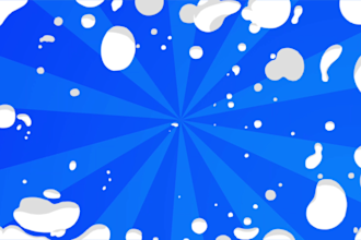 create a seamless looped cartoon background video