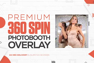 create 360 photobooth spin overlay for touchpix