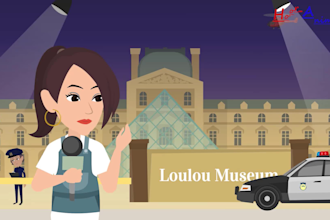 create 2d animation story or cartoon storytelling animation video