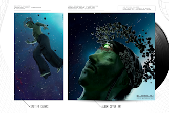 create 3d cover art, animation and idea development