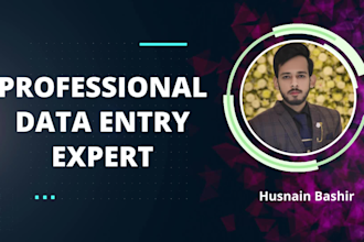 do web research, excel data entry, copy paste, typing and data entry for you