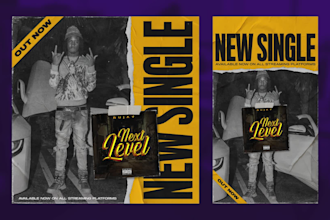 do new music release flyer for social media