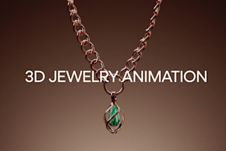 luxury 3d jewelry animation and photorealistic jewel