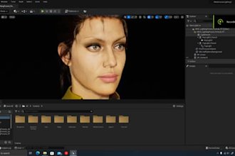 create realistic metahuman 3d character animation, game trailer, 3d model