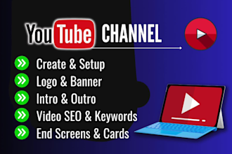 create and setup youtube channel with SEO mastery