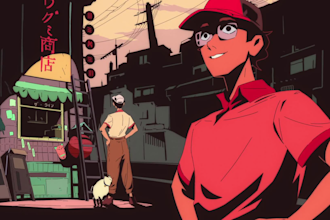 make 2d music video, 2d cartoon animation, animated short file, anime fighting
