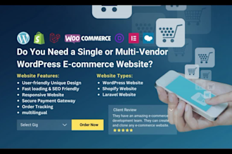 do a single or multi vendor ecommerce marketplace website