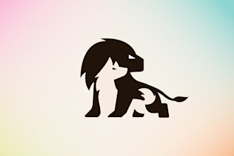 do clever negative space logo in 24 hours