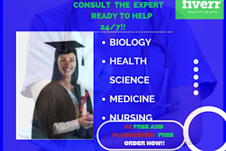 help with assignments on biology, health and medicine