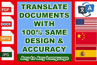 translate document with original formatting and design using ai in any language