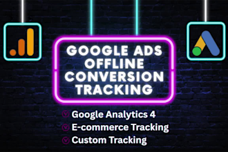 setup google ads offline conversion tracking with gclid, ga4 analytics