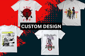 make trendy anime t shirt design