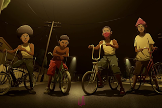 do 2d cartoon music video, 2d cartoon animation video, character animation