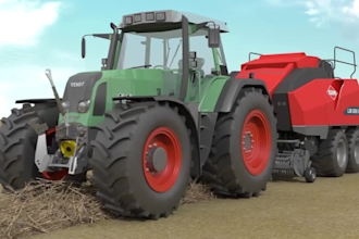 do 3d industrial animation, agricultural machinery, factory process animation