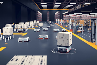 design commercial office industrial warehouse 3d renderings industrial animation
