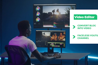 convert article into video for youtube using flexclip and lumen5