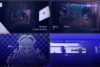 make lyric music video anime style vtuber cover utaite