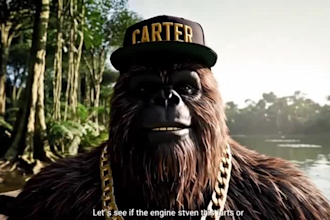 create viral ai yeti or bigfoot pov vlog with epic storytelling trending humor