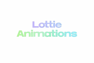 design mascot character animation lottie json animation for website app UI
