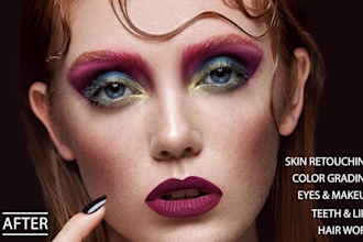 do professional high end photo retouching