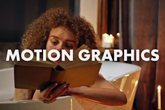 professionally do motion graphics on your video