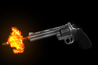 make bullet gunshot intro video