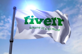 create a 3d waving flag animation from any image or logo