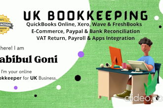 do UK bookkeeping vat return in quickbooks online, xero, wave and freshbooks