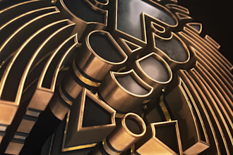 create this 3d gold or silver logo reveal