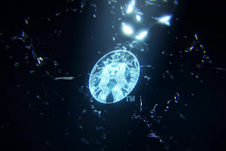 make realistic water logo opener animation